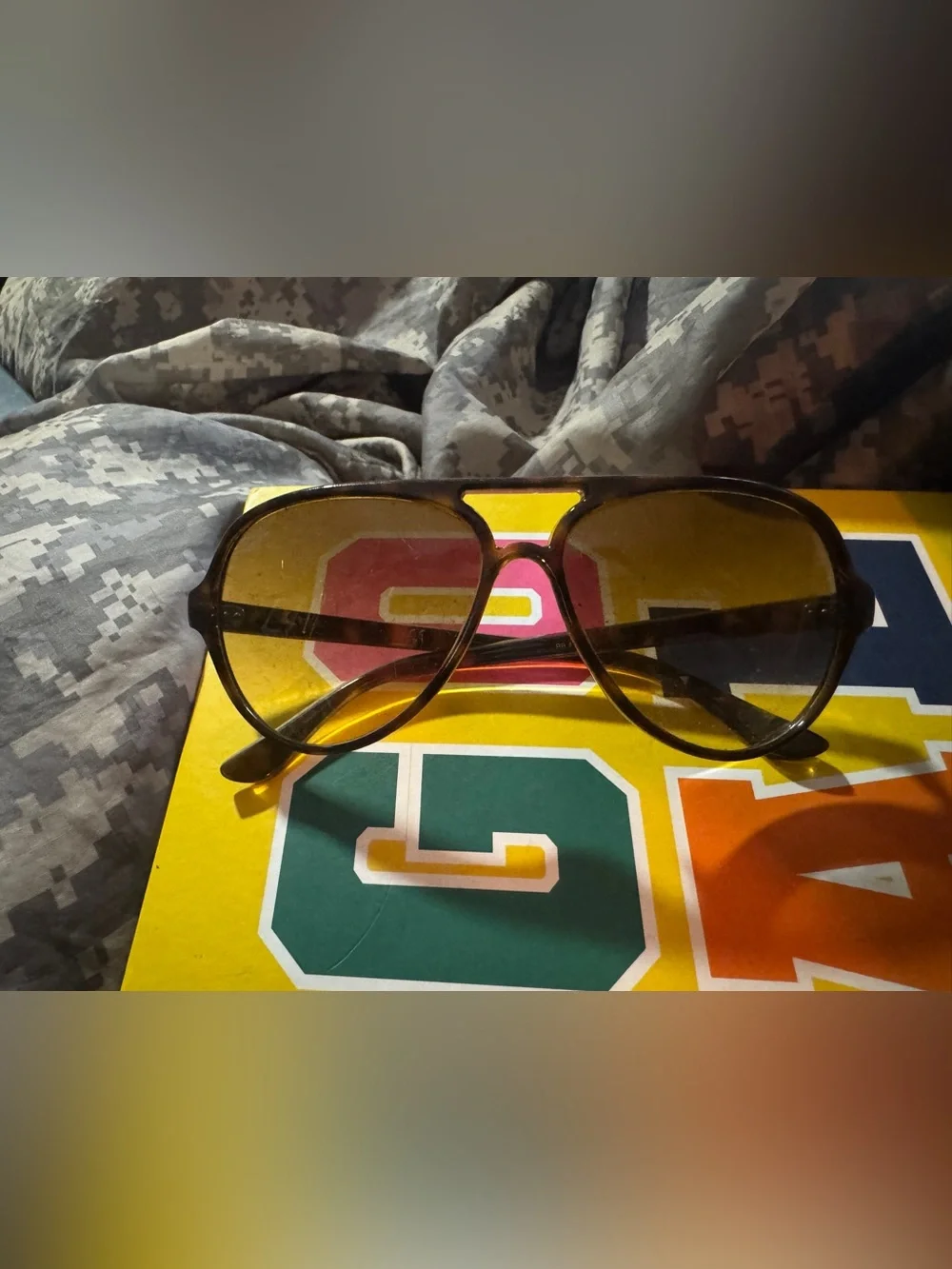 Ray-Ban Brown Gradient Lens Sunglasses with Dark Brown Frames